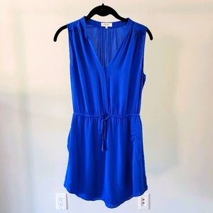 Aritzia Babaton Benedict Dress In Wild Indego Blue